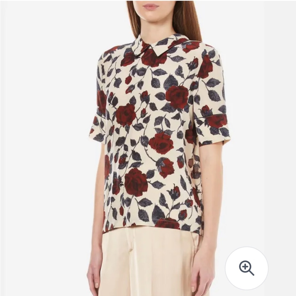 Ganni Elmira Silk Blouse